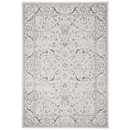 Safavieh 8 x 10 ft. Power Loomed Traditional Isabella Large Rectangle Rug Grey & Cream ISA912F-8
